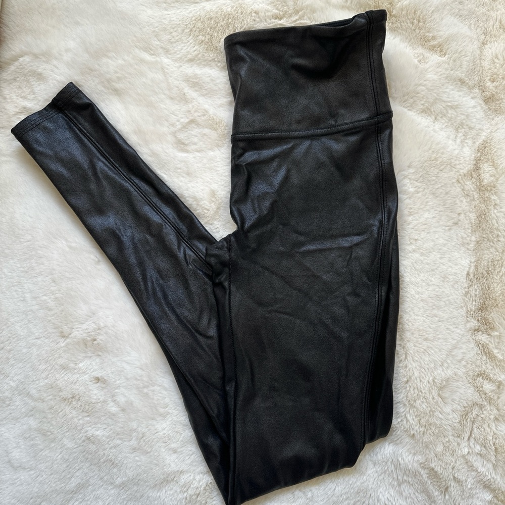 Black Faux Leather Leggings